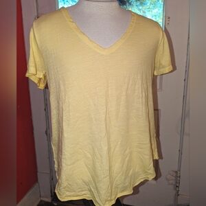Maeve by Anthropology V-neck Small Yellow NWT
